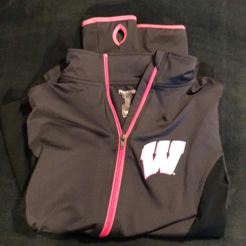 Athletic zip up jacket
